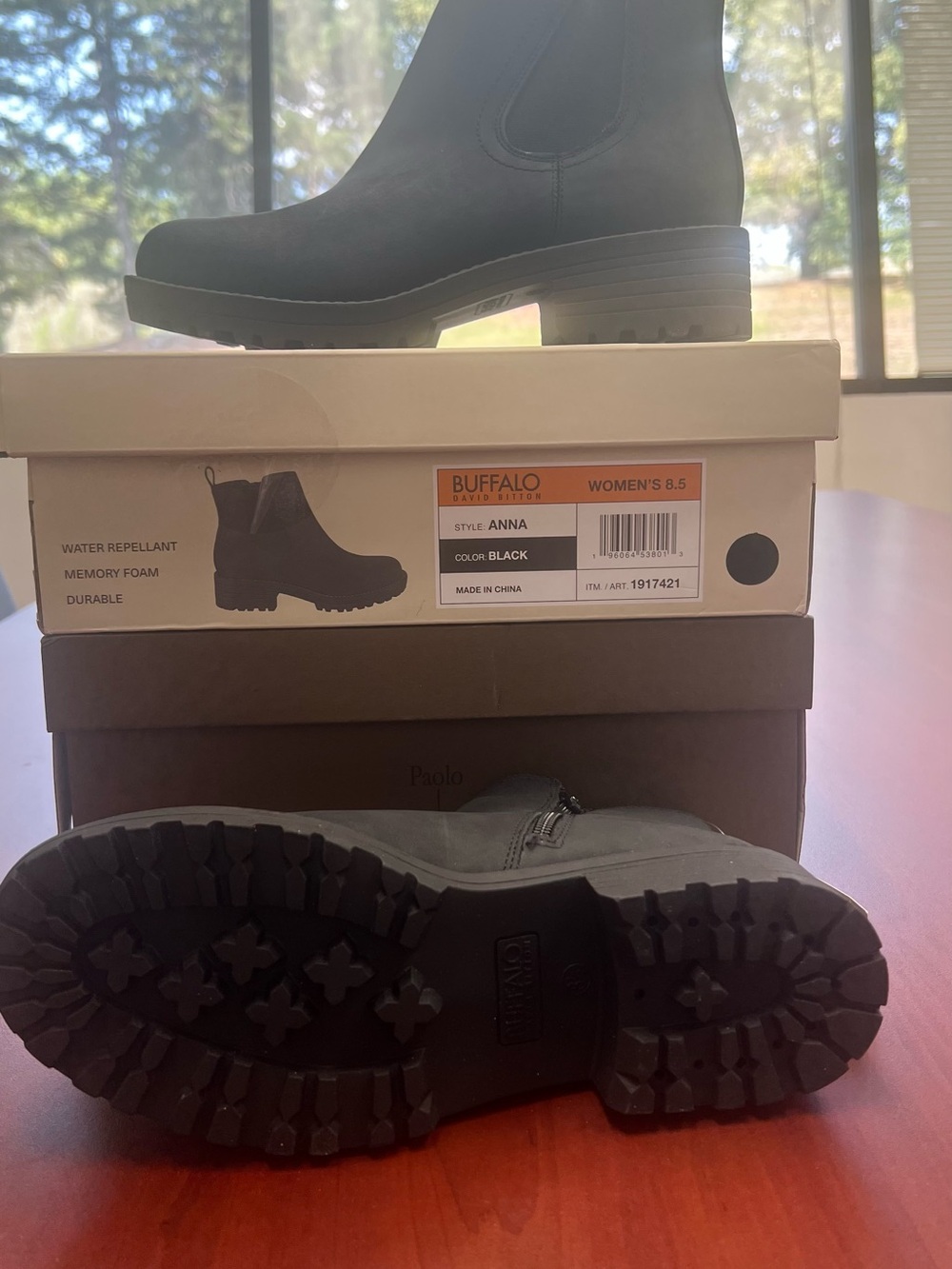 Buffalo David Bitton Women's Black Chelsea Ankle Boots